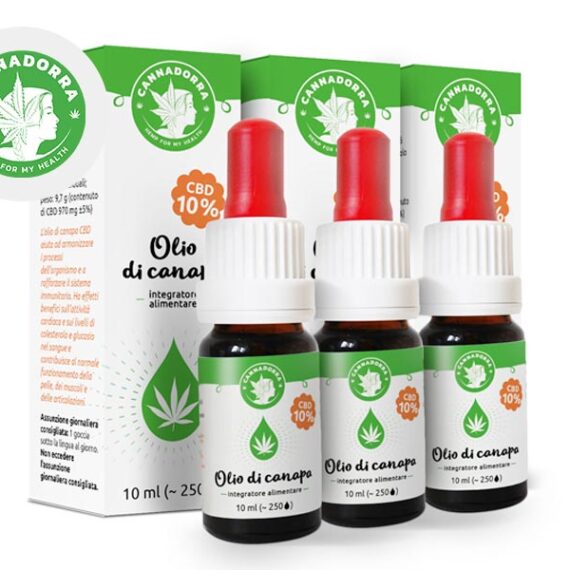 Pack 3 Oli CBD 10% bio - Cannadorra